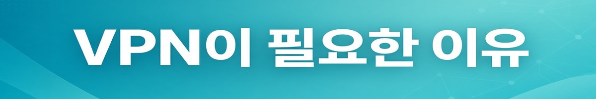 VPN이 필요한 이유
